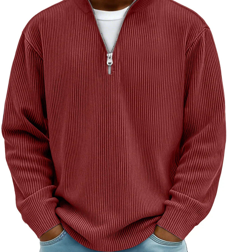 Jakub | Maglione a maniche lunghe con mezza zip
