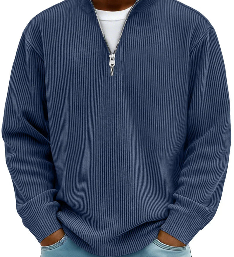 Jakub | Maglione a maniche lunghe con mezza zip
