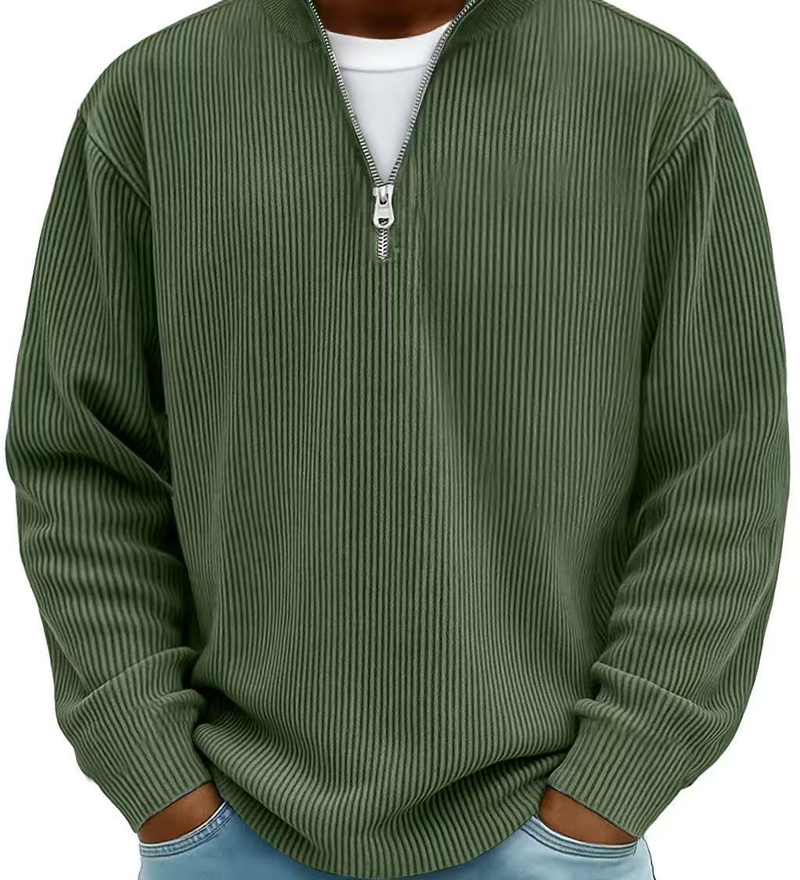 Jakub | Maglione a maniche lunghe con mezza zip
