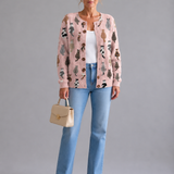 Charlotte™ | Accogliente Cardigan con Stampa di Gatti