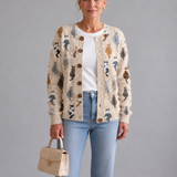 Charlotte™ | Accogliente Cardigan con Stampa di Gatti