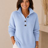 FLORENCE | V-NECK POLO SWEATER