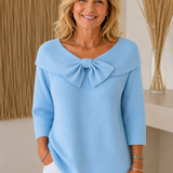 TIVELLA | Maglione con Fiocco e Collo Rotondo