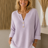 LUCINDA | Henley Top with Buttons