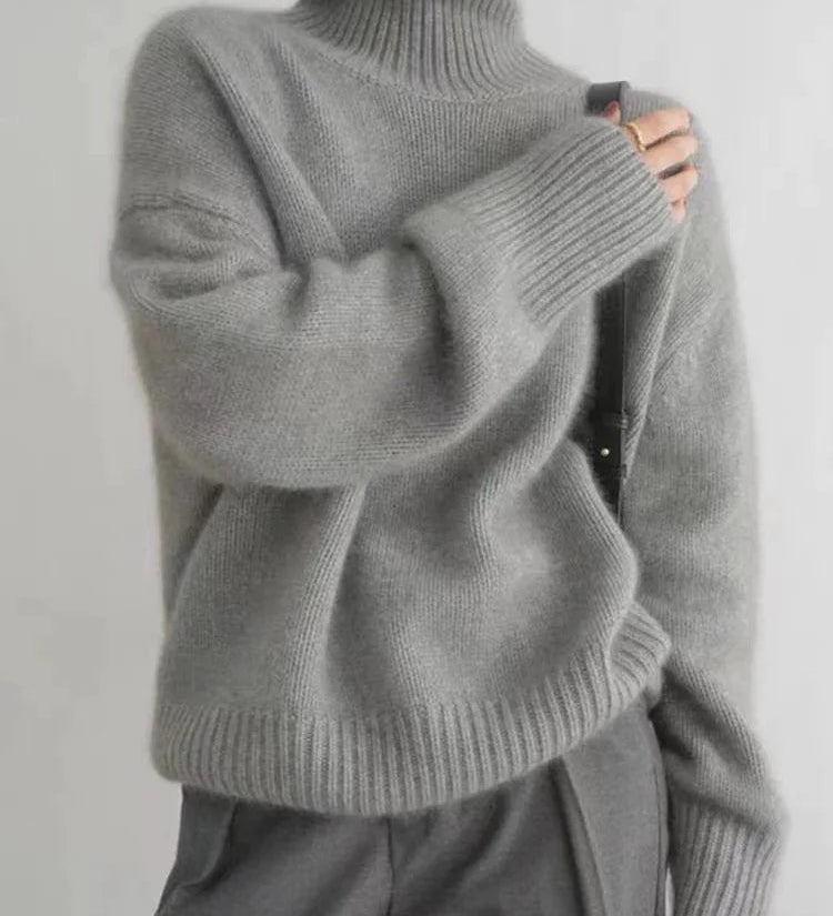 Amaya | Maglione in Cashmere di Lusso con Collo Alto