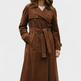 Cordula™ | Elegante trench in pelle