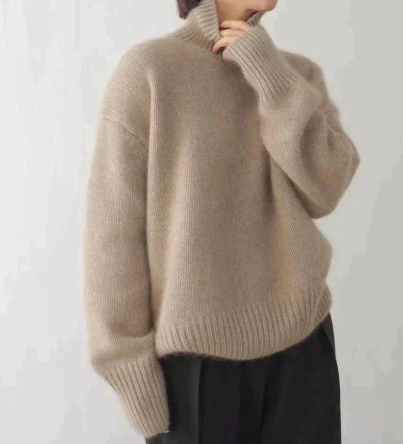 Amaya | Maglione in Cashmere di Lusso con Collo Alto
