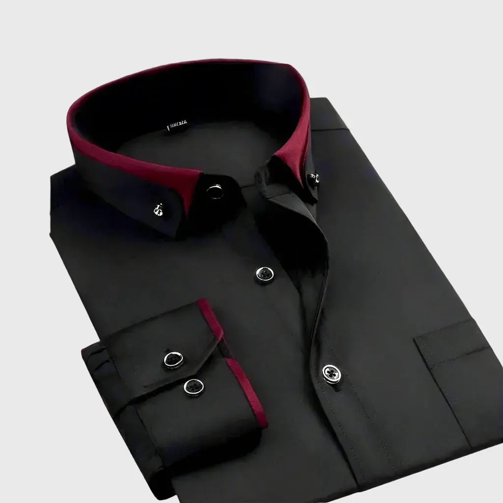 Petr - Camicia classica in cotone con maniche lunghe Sophie Milano