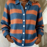 Livia | Striped Knit Cardigan