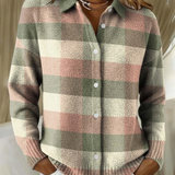 Grace | Pastel Check Knit Cardigan