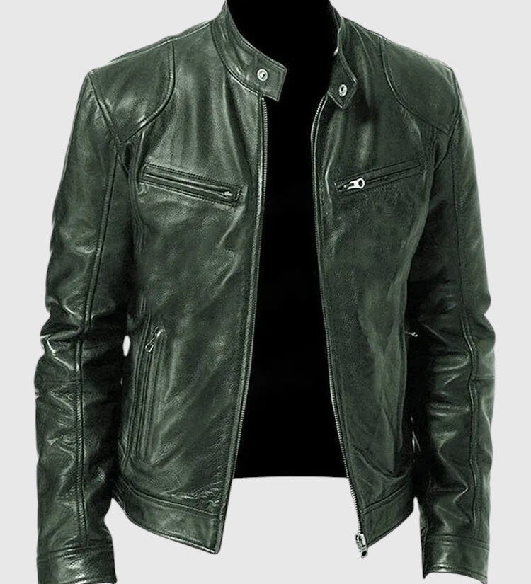 Henry - Giacca in pelle casual per uomo