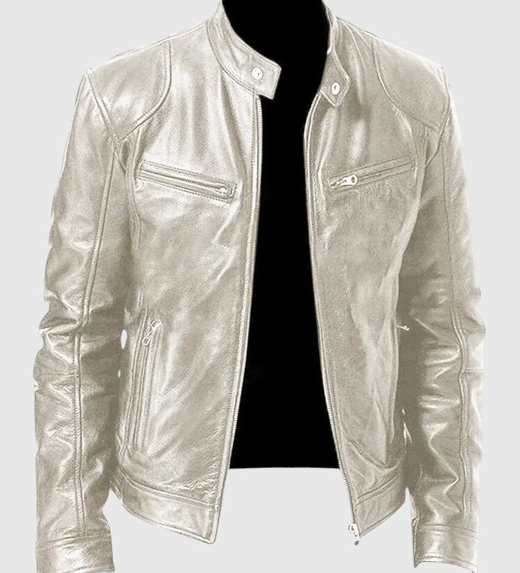 Henry - Giacca in pelle casual per uomo