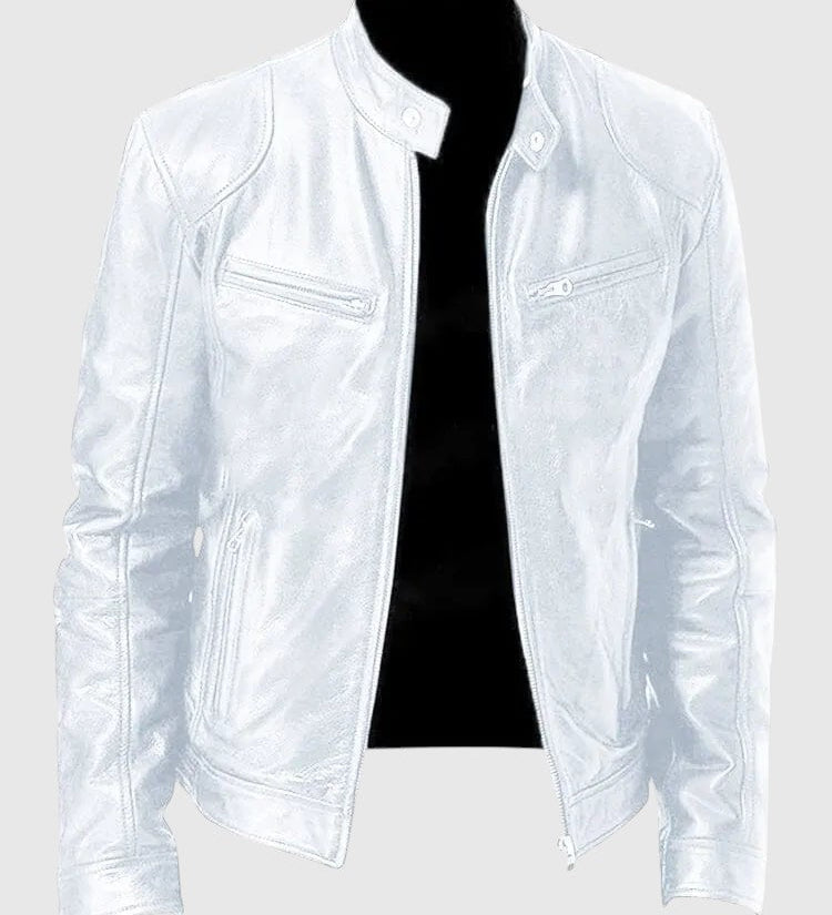 Henry - Giacca in pelle casual per uomo