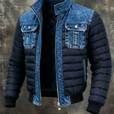 Pavel - Giacca in denim ibrida trapuntata