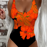 Lucy - Costume da bagno intero elegante con stampa floreale