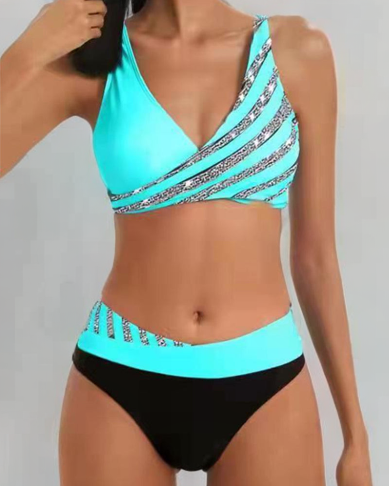 Mona - Bikini con Stampa in Toni Caldi Sophie Milano