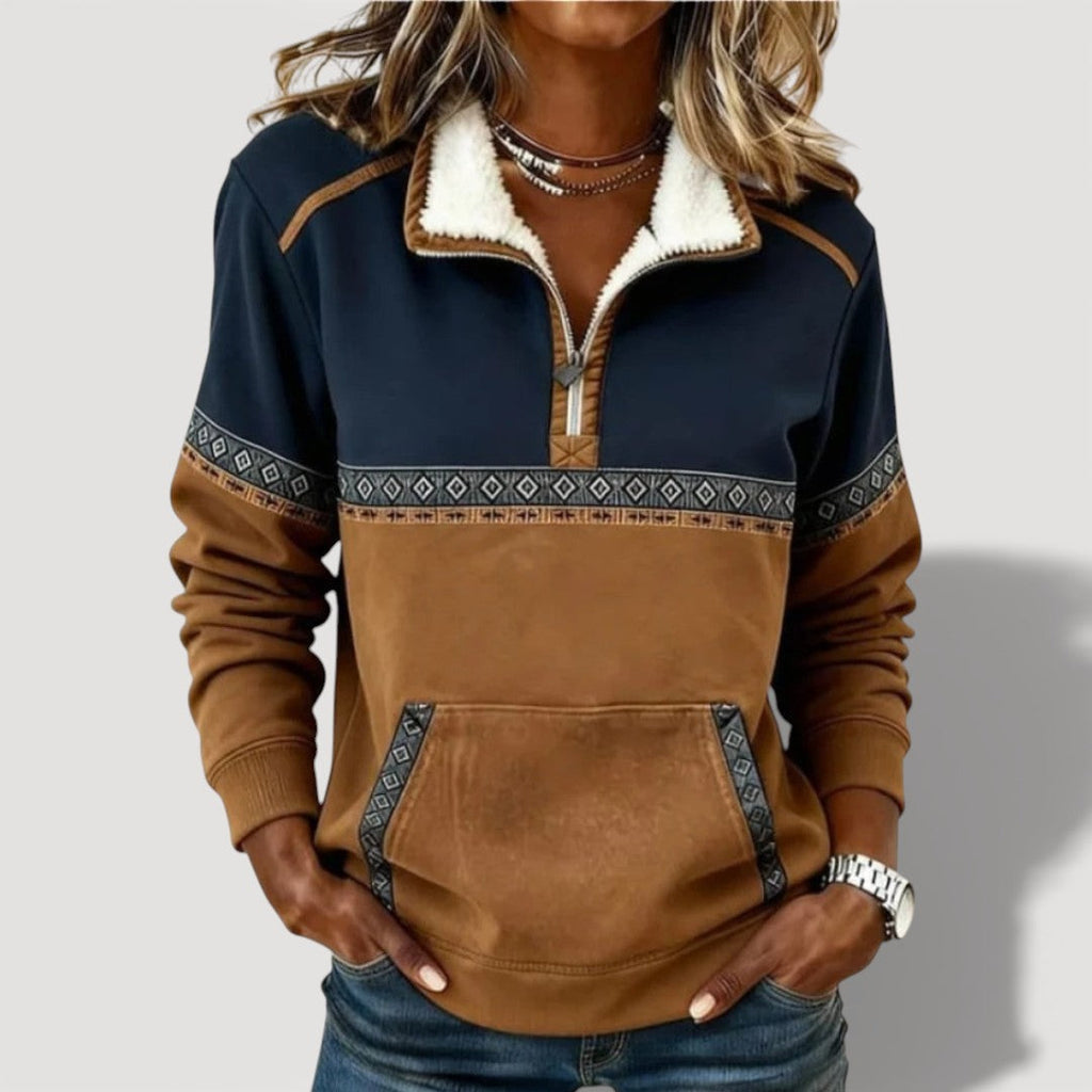 Sylvie – Felpa alla moda con zip Sophie Milano