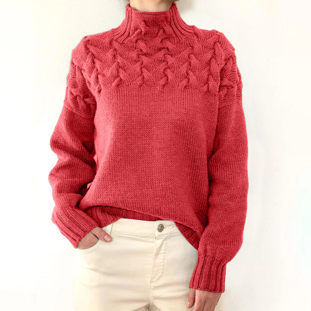 Elena | Maglione caldo con collo alto