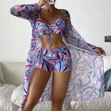 Laluna® | Set di Bikini a 3 Pezzi con Motivo Stampato