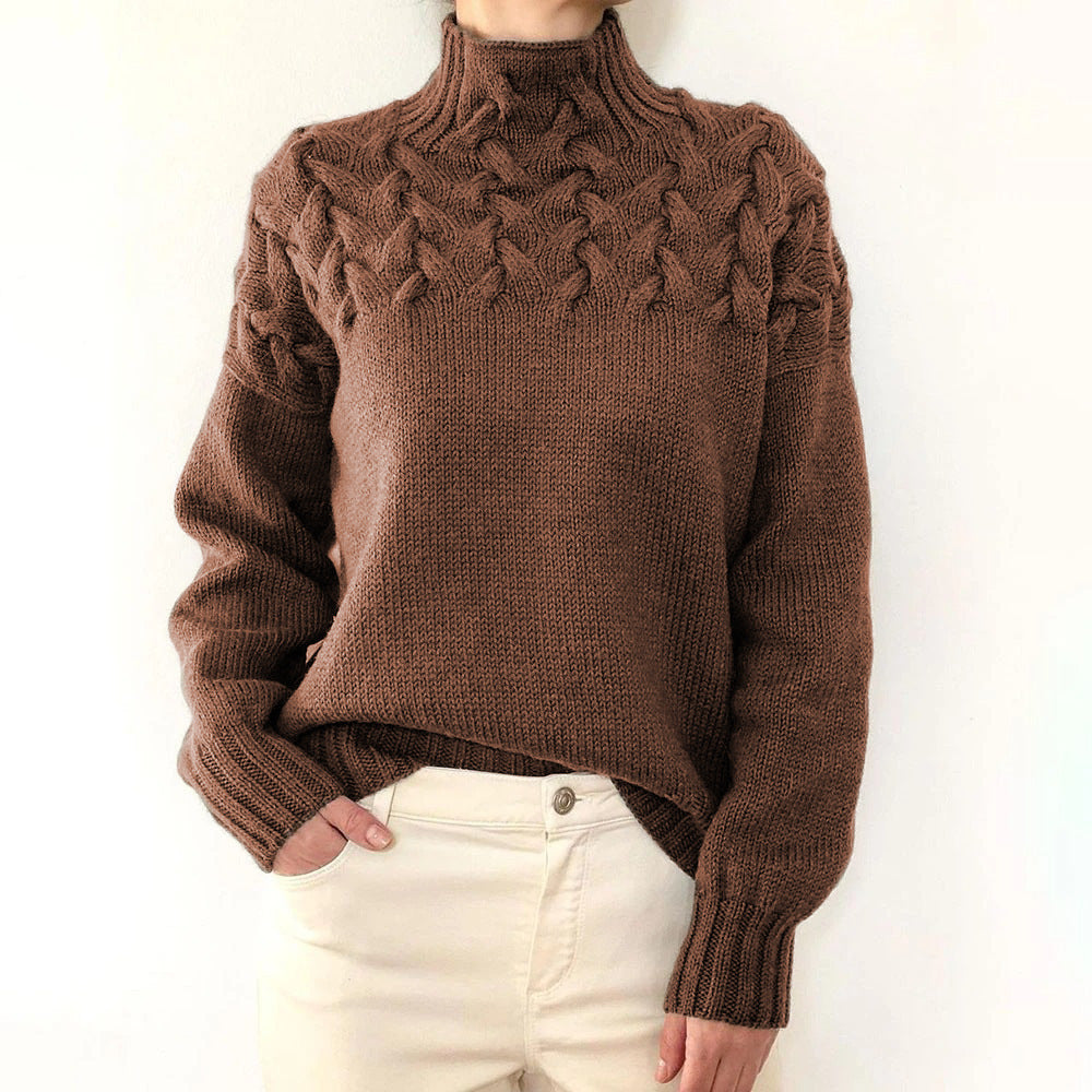 Elena | Maglione caldo con collo alto