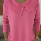 SUNNORA | WARM SWEATER WITH SOFT COLLAR