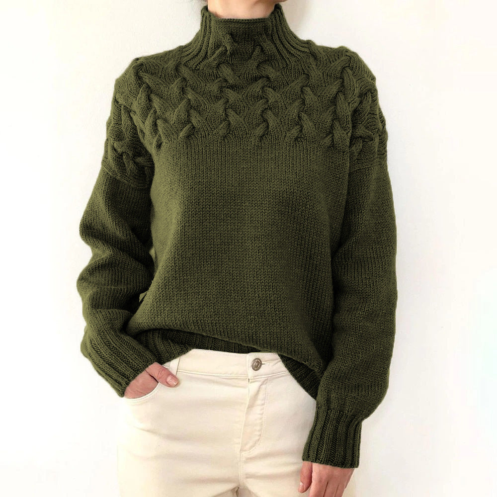 Elena | Maglione caldo con collo alto