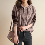 Emily | Maglione con Cappuccio a Treccia Elegante