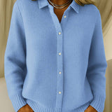 Katrina | Textured Knit Button Cardigan