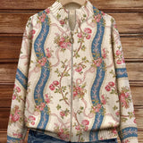 Eulalia™ | Cardigan a Strisce con Rosa Rampicante