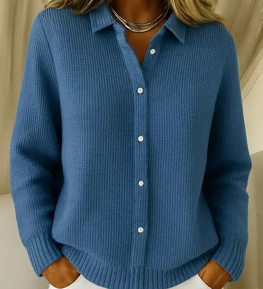 Katrina | Textured Knit Button Cardigan