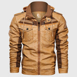 Giacca in pelle titanio