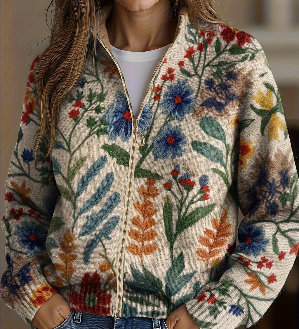 Tabitha™ | Giardino Botanico Zip Cardigan Floreale