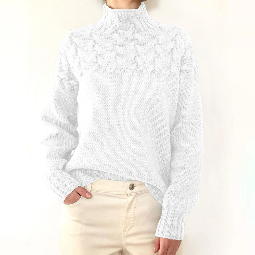 Elena | Maglione caldo con collo alto